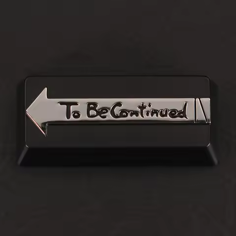 1 Piece JOJO Anime Metal Keycap Zinc-plated Aluminum Alloy Key Cap To Be Continued Keycap 2.25U 2.25