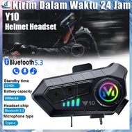 Spot-Shaped Y10 / Y10-2x Bluetooth 5.3 Helmet Headset Intercom Headset Motorcycle Bluetooth Headset 