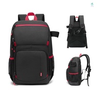Camera Backpack Water-resistant Camera Bag Photography Backpack Large Capacity Camera Case with Tripod Holder 15.6 Inch L