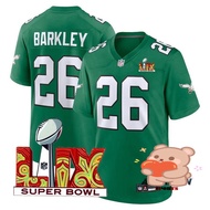 2025 Super Bowl LVX Men's NFL Philadelphia Eagles Saquon Barkley Green Limited American Football Jer