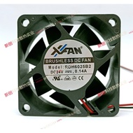 Original Xinruilian XFAN RDH6025B2 24V 0.14A 6CM6025 Inverter Cooling Fan