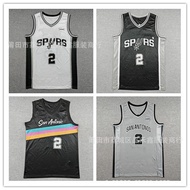 Same Day DeliverySpurs Dylan Harper No. 2 Jersey Dylan Haiper Basketball Uniform Suit SW Same Style 