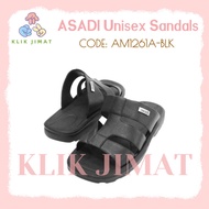 (CLICKLY) Asadi EVA Sandal AM1261A-BLK | Light Soft Slippers for Adults | Ready Stock