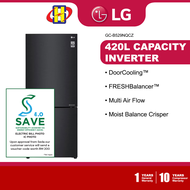 (Save 4.0) LG Refrigerator (454L) Inverter FRESHBalancer™ DoorCooling Multi Air Flow 2-Door Fridge GC-B529NQCZ