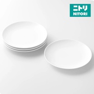 NITORI 8968123 4-Pcs Set 8" Round Plate A17476