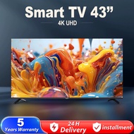 Smart TV 43 Inch Android 12.0 TV 4K Android TV LED TV Murah LED Television Smart TV With USB