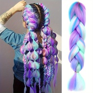 24 Inch Colorful Jumbo Braiding Hair Extensions Synthetic Braiding Hair Extensions Box Braids Croche
