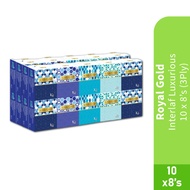 ROYAL GOLD Luxurious 3ply with 10 x8's -Tissue, Pocket Tissue,紙巾小包 HMS Town Pharmacy