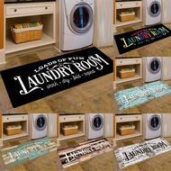Laundry Room Runner Rug, Farmhouse Kitchen Floor Mat, Non-Slip Waterproof Entryway Rug Runner,Hallwa