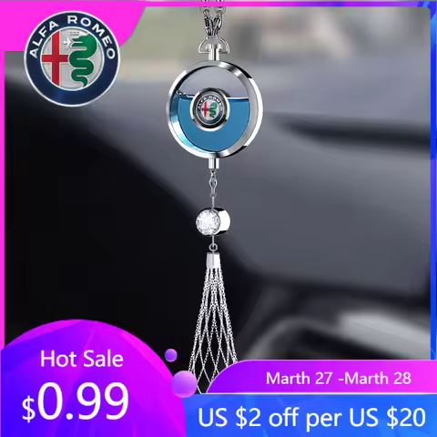 For Alfa Romeo Car Rearview Mirror Perfume Pendant Fragrance Hanging Accessories For Alfa Romeo 156 