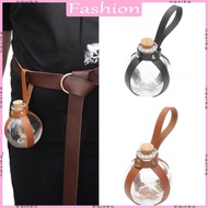 NAV Medieval Glass Bottle with Cork Stopper Dark Magical Potion Bottle for Party
