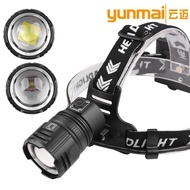 New Product 30W White Laser Long-Range Headlight TYPE-C USB Charging XHP70 Strong Light Zoom Headlig