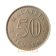 Malaysia 50 Sen | 1969 Parlimen Terbelah | Rare Security Edge 沟渠纹 | Key Scarce Year