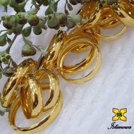 ISTIMEWA 916 Gold Plain Rings// Cincin Belah Rotan Licin Emas 916