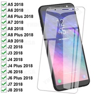 Kính Cường Lực Độ Cứng 9H Cho Samsung Galaxy A6 A8 Plus A5 A7 A9 2018 Miếng Dán Bảo Vệ Màn Hình J4 J