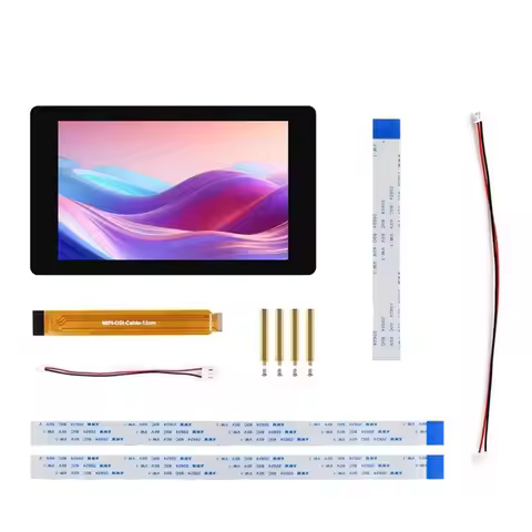 A99E-DSI LCD 4.3" For Raspberry Pi 5 Capacitive Touch Screen 480X480 Resolution For Raspberry Pi Boa