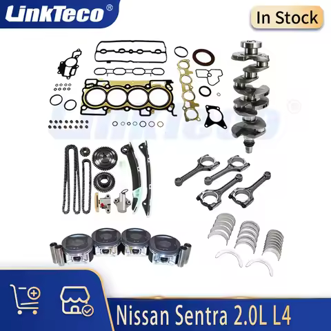 Engine Parts Rebuild Gasket Crankshaft Con Rod Bearing Timing Chain Kit Fit 2.0 L L4 Gas MR20DE For 