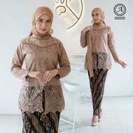 Stelan Kebaya blous Selendang / kebaya blus selendang brokat terbaru / kebaya aurora selendang / keb
