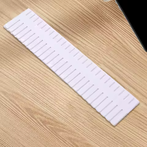 16pcs Drawer Dividers 37x7cm Plastic Drawer Organizer Dividers Flexible Dresser Separators for Socks