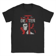 Novelty Dexter Morgan T-Shirt Set For Men Round Neck Pure Cotton Short-Sleeved Printed Shirt
