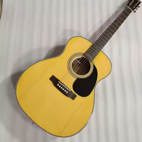 professional ooo28ec acoustic guitar,solid sikta spruce top vintage gloss finishing eric clapton gui