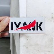 Cool fans name cutting stickers
