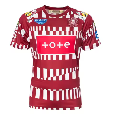 Wigan Warriors 2026 HOME WARM UP T-SHIRT ADULTS Rugby Jersey Sports Dry Quickly Men's Training Jerse