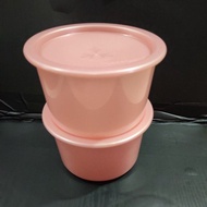 tupperware one touch topper 600ml rose gold 2pcs