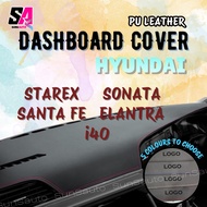HYUNDAI PU Leather Dashboard Cover Sonata YF LF Elantra i40 Santa Fe Starex H1