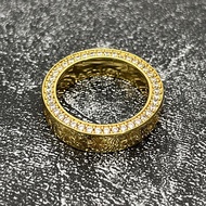 แหวนชั่วนิรันดรทอง22K ย้อนยุคแนวฮิปฮอปตลอดกาลแหวนคลาสสิค