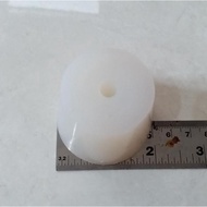 Homebrew silicone plunger with hole for airlock 10