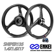 【Black】Enkei 3 spokes Mags For 135 Classic Vega Force 115 Fi SIGHT SS2 Y100 Y110 Bearing Complete