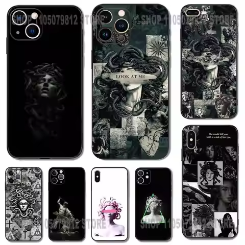 Medusa Greek Mythology Look At Me Phone Case For iPhone 17 16,15,14,13,12,11,Pro,XS,Max,XR,Plus,Mini
