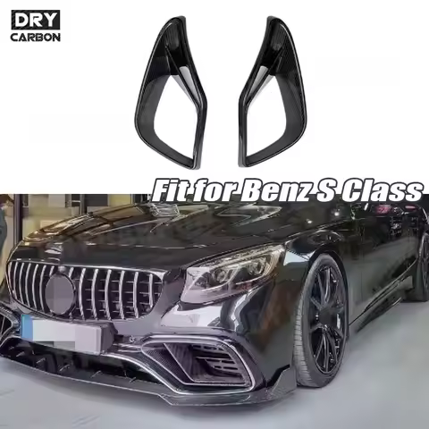 For W217 Car B Style Front Bumper Air Vent Decoration Spoiler Body Kits for Benz S Class C217 S63 S6