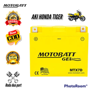 Aki kering motobatt honda tiger mtx7d, aki motobatt honda tiger.