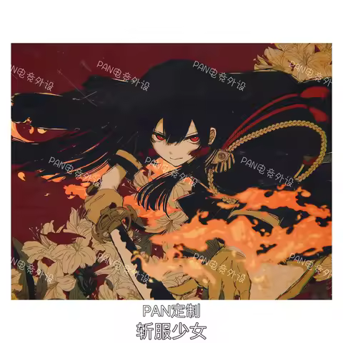 KILL la KILL Co branded glass mouse pad WALLHACK 4.0 made of the same material(1:1copy) 500x400mm