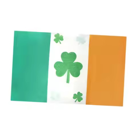 Kids Flag Costume Cape Ireland Style Polyester Dress Up Children’s Fancy Dress Cape for Patrick’s Da