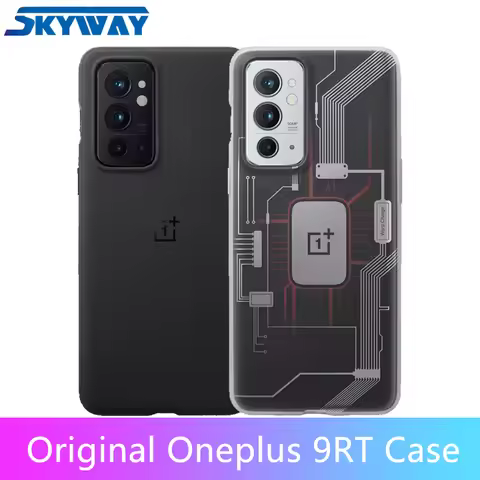 Original Oneplus 9RT Protective Case Sandstone Black Magnetic Circuit Hard shell Official Protective