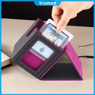 MTG Deck Box for Commander Display Holds 100+ Sleeved Cards PU Leather Cards Storage Box Card Deck S