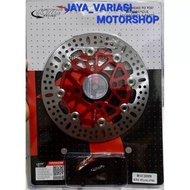 PIRINGAN CAKRAM DEPAN KTC RACING ORIGINAL BULAT FULL CNC DISC BRAKE FLOATING LUBANG 4 DISC 220MM & 2