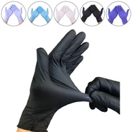 10pcs Disposable Glove Latex Nitrile Black Blue White Work Gloves For Industrial Rubber 100pcs