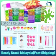 Slime Clay DIY Mud Squishy Kids Toy Super soft slime pastel Set Mix Crystal Slime Toy Clay Kit for K