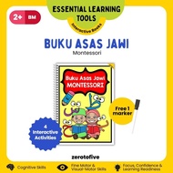 Buku Asas Jawi Prasekolah Montessori Huruf Hijaiyah Bahasa Melayu Pantas Membaca Poster Jawi Budak