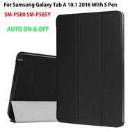 SM-P585Y Case For Samsung Galaxy Tab A A6 10.1 With S Pen 2016 SM-P580 P580 P585 tablet Ultra Slim Flip Stand cover