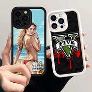 Case for iPhone 7 14 Pro Max Plus Silicone Case H-32 GTA 5 Game