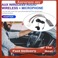 [AS] Wireless Radio Stereo Adapter Bluetooth-Compatible with Microphone Audio Adapter Cord for Mazda