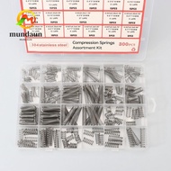 MUNDAUN 300PCS/box Compression Spring Assortment Kit, DIY Tools Tension Spring Small Springs, Hardwa
