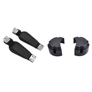 Skateboard Foot Band Strap Electric Skateboard Feet Holder with 2Pcs Electric Sliding Plate Belt Protection Cover