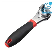 Universal Socket Torque Ratchet Wrench Anti-Slip Handle Ergonomic Design Heat Treated Multifunctiona