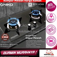 kompor gas tanam Niko Kokana Black 2.0 model Rinnai Modena Quantum